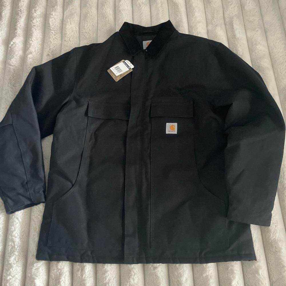 Carhartt Mens C003 Loose Fit Firm Duck Insulated Traditional Coat